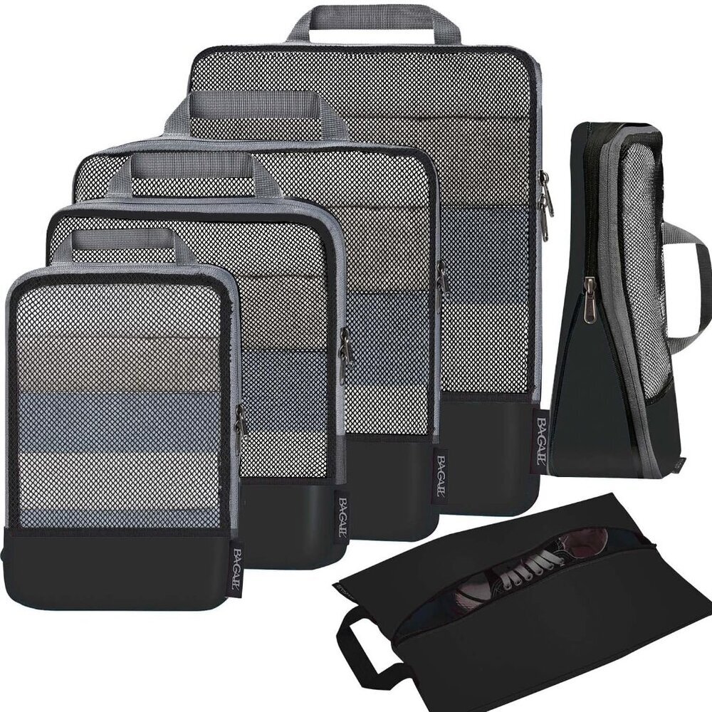 4 Set/6 Set/8 Set Compression Packing Cubes Travel Accessories Expandable Packin